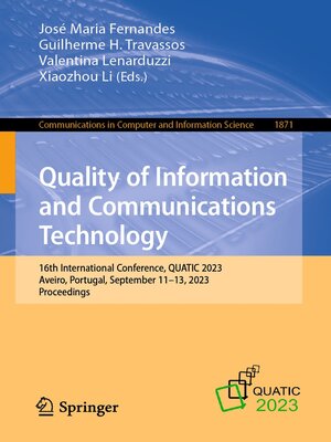 cover image of Quality of Information and Communications Technology
